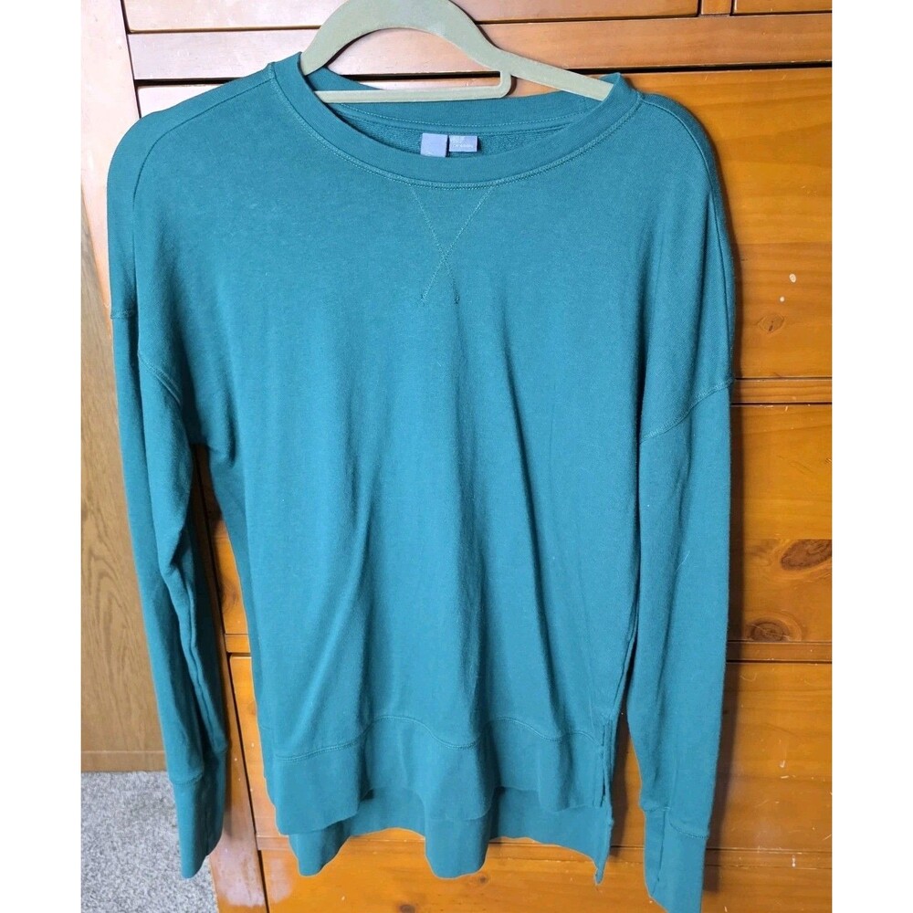 Sweaty Betty Sweatshirt Pullover Size 4 Kelly Green Soft Relaxed Fit Athleisure